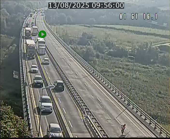 <h2>Traffic live webcam Luxembourg Niederanven - A1 direction Allemagne - BK 16.1</h2>