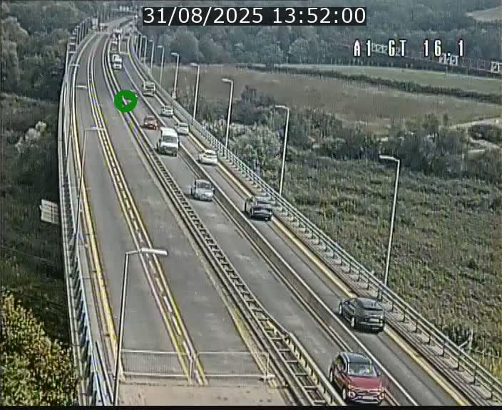 <h2>Traffic live webcam Luxembourg Niederanven - A1 direction Allemagne - BK 16.1</h2>