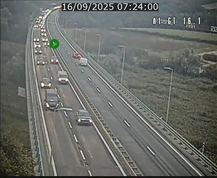<h2>Traffic live webcam Luxembourg Niederanven - A1 direction Allemagne - BK 16.1</h2>