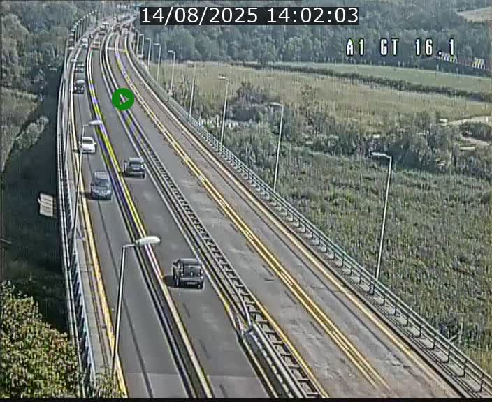 <h2>Traffic live webcam Luxembourg Niederanven - A1 direction Allemagne - BK 16.1</h2>