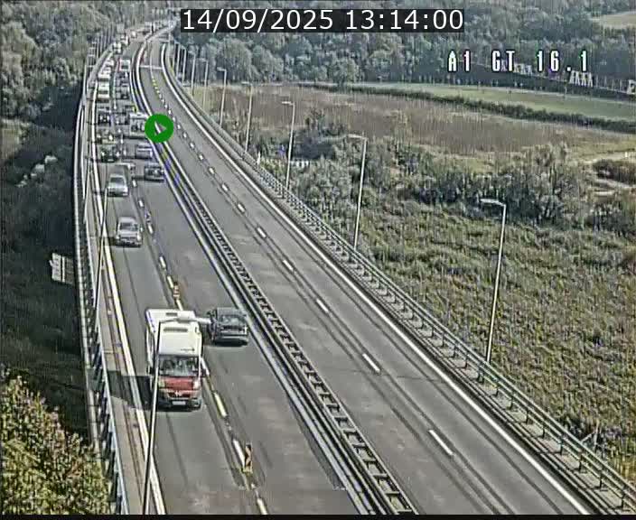 <h2>Traffic live webcam Luxembourg Niederanven - A1 direction Allemagne - BK 16.1</h2>