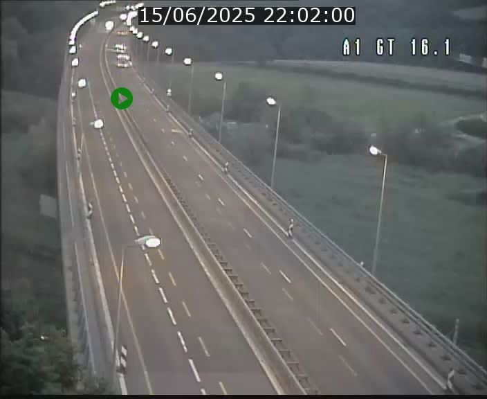 Traffic live webcam Luxembourg Niederanven - A1 direction Allemagne - BK 16.1