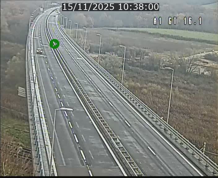 Traffic live webcam Luxembourg Niederanven - A1 direction Allemagne - BK 16.1