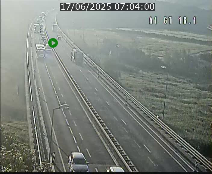 Traffic live webcam Luxembourg Niederanven - A1 direction Allemagne - BK 16.1