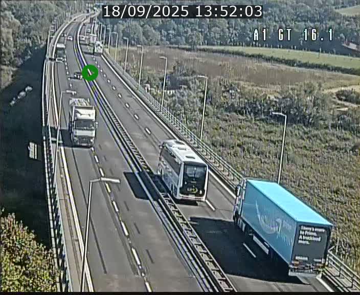 <h2>Traffic live webcam Luxembourg Niederanven - A1 direction Allemagne - BK 16.1</h2>