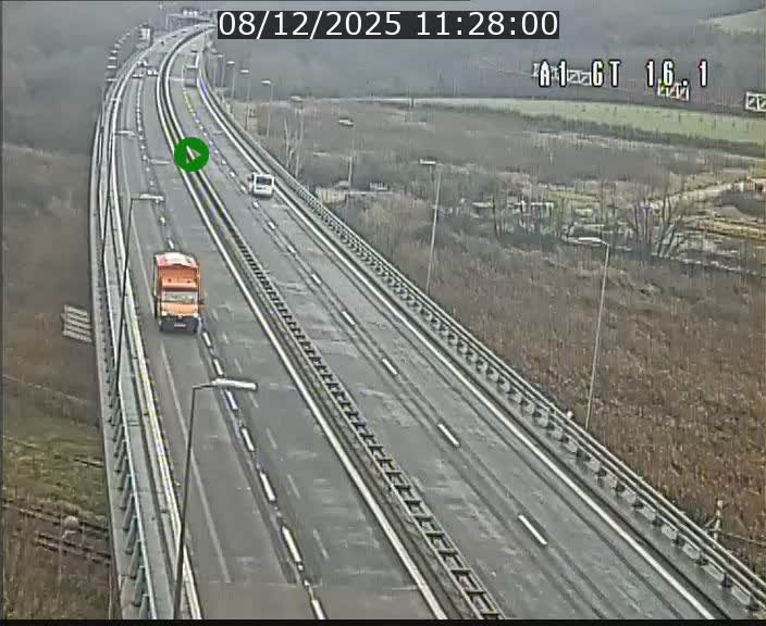 Traffic live webcam Luxembourg Niederanven - A1 direction Allemagne - BK 16.1