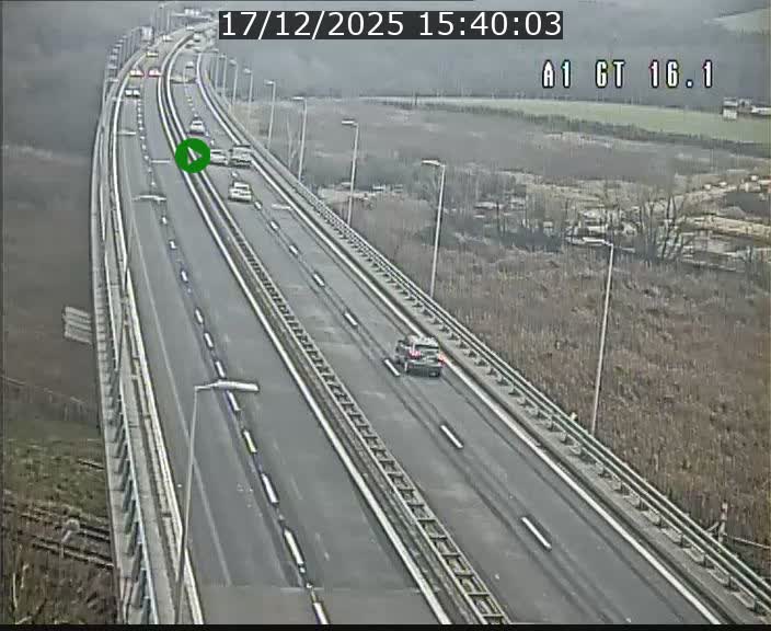 <h2>Traffic live webcam Luxembourg Niederanven - A1 direction Allemagne - BK 16.1</h2>
