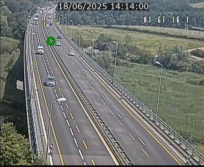 Traffic live webcam Luxembourg Niederanven - A1 direction Allemagne - BK 16.1