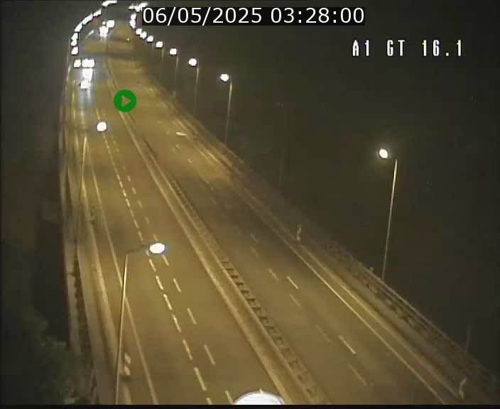 Traffic live webcam Luxembourg Niederanven - A1 direction Allemagne - BK 16.1