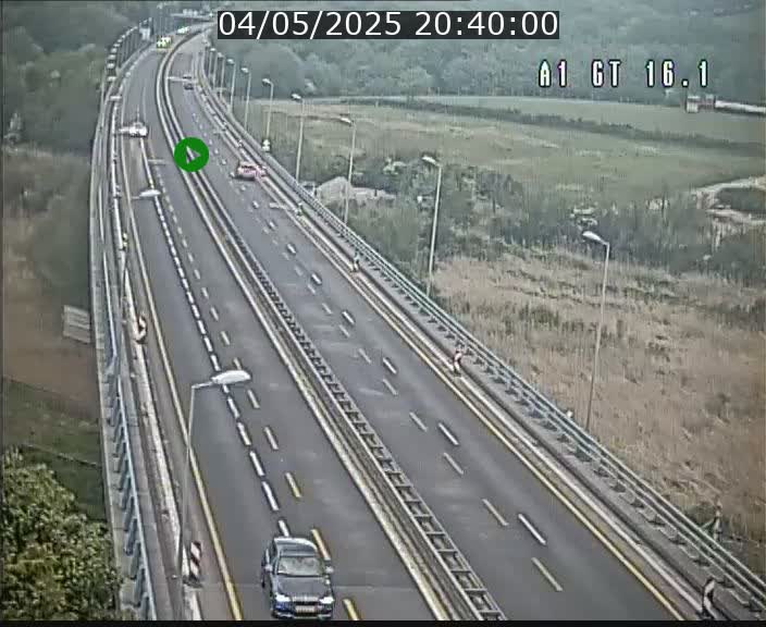 Traffic live webcam Luxembourg Niederanven - A1 direction Allemagne - BK 16.1