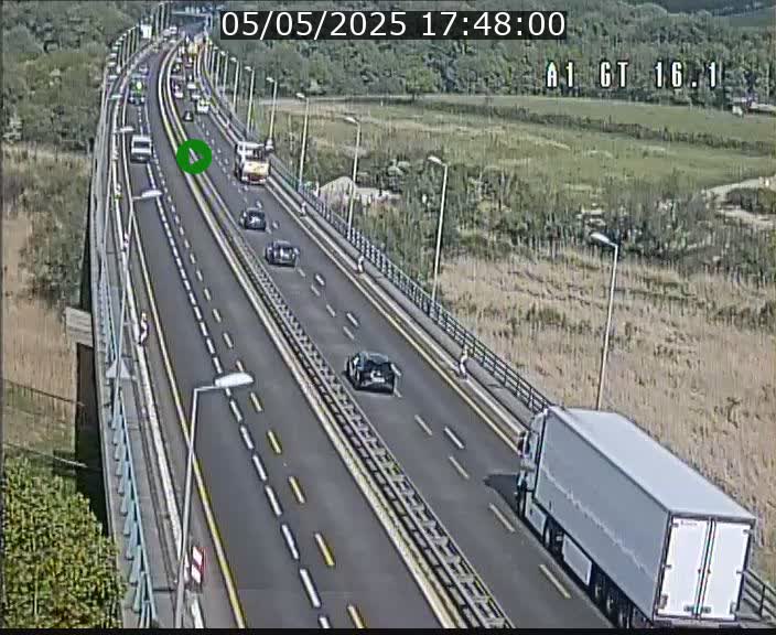 Traffic live webcam Luxembourg Niederanven - A1 direction Allemagne - BK 16.1