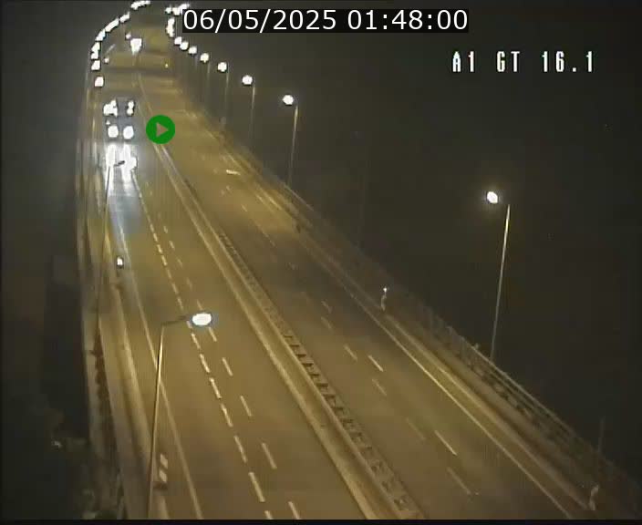 Traffic live webcam Luxembourg Niederanven - A1 direction Allemagne - BK 16.1