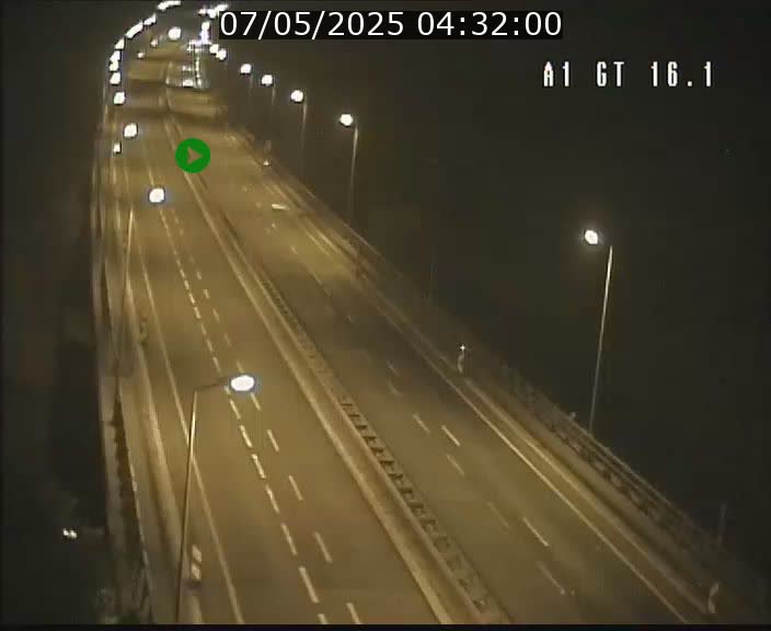 Traffic live webcam Luxembourg Niederanven - A1 direction Allemagne - BK 16.1