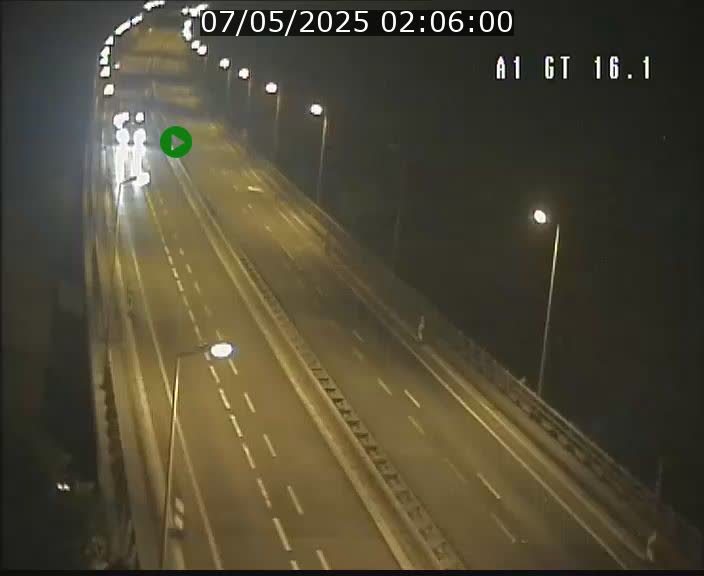 Traffic live webcam Luxembourg Niederanven - A1 direction Allemagne - BK 16.1
