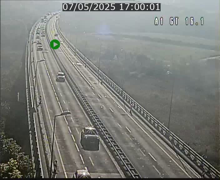 Traffic live webcam Luxembourg Niederanven - A1 direction Allemagne - BK 16.1