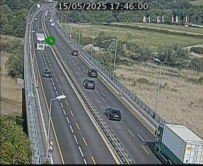 Traffic live webcam Luxembourg Niederanven - A1 direction Allemagne - BK 16.1