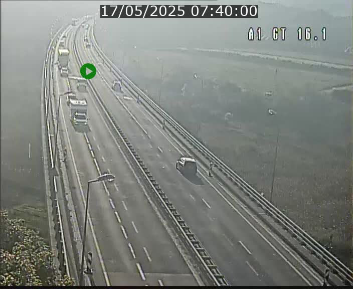 Traffic live webcam Luxembourg Niederanven - A1 direction Allemagne - BK 16.1