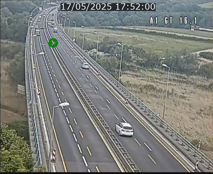 Traffic live webcam Luxembourg Niederanven - A1 direction Allemagne - BK 16.1