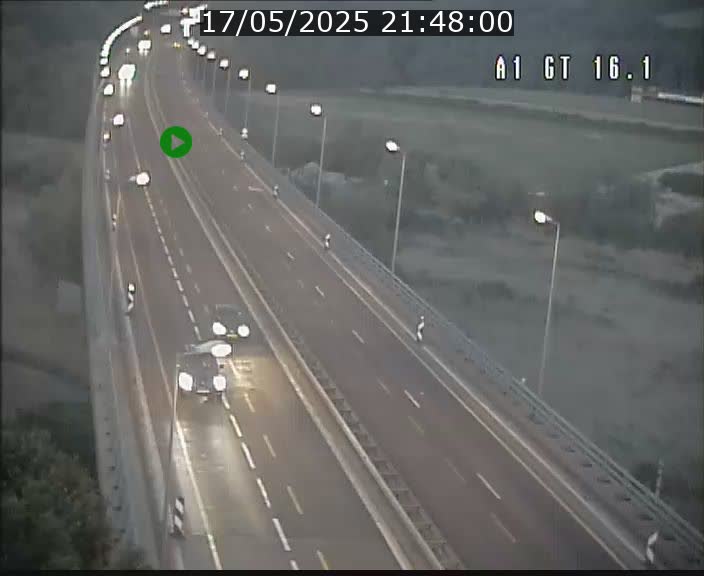Traffic live webcam Luxembourg Niederanven - A1 direction Allemagne - BK 16.1