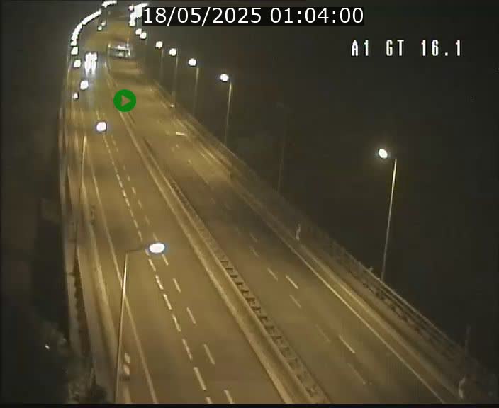 Traffic live webcam Luxembourg Niederanven - A1 direction Allemagne - BK 16.1