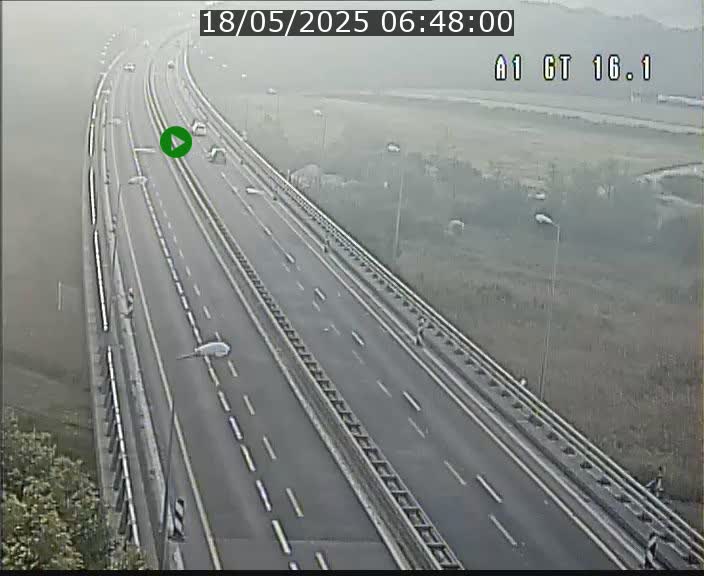 Traffic live webcam Luxembourg Niederanven - A1 direction Allemagne - BK 16.1