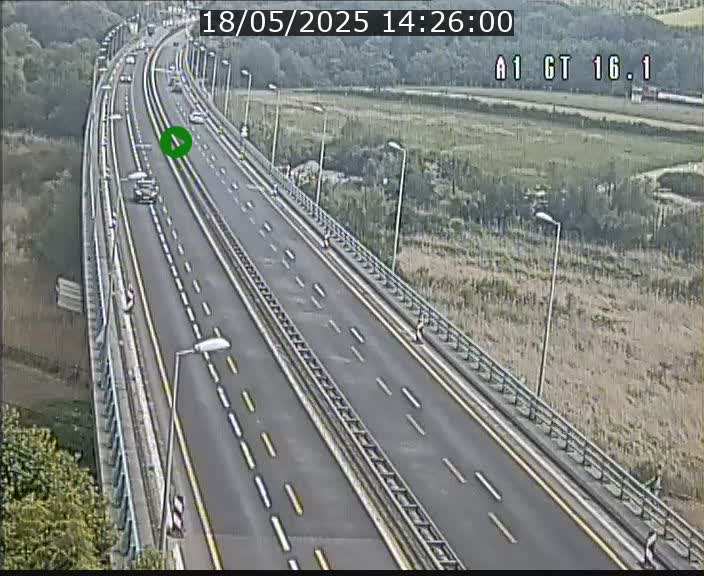 Traffic live webcam Luxembourg Niederanven - A1 direction Allemagne - BK 16.1