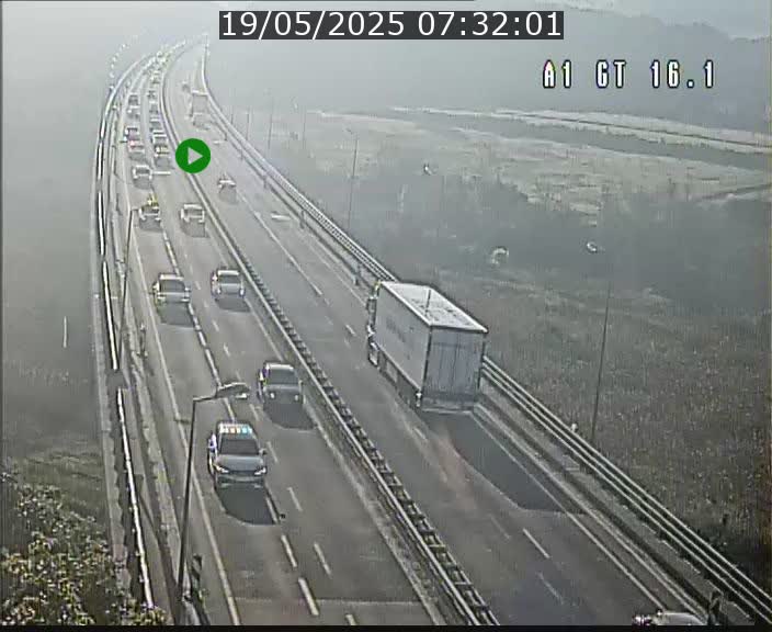Traffic live webcam Luxembourg Niederanven - A1 direction Allemagne - BK 16.1