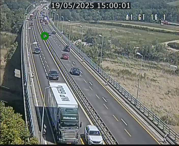 Traffic live webcam Luxembourg Niederanven - A1 direction Allemagne - BK 16.1