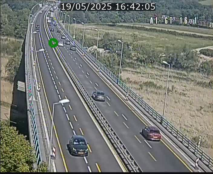 Traffic live webcam Luxembourg Niederanven - A1 direction Allemagne - BK 16.1