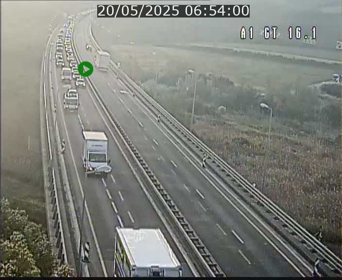 Traffic live webcam Luxembourg Niederanven - A1 direction Allemagne - BK 16.1