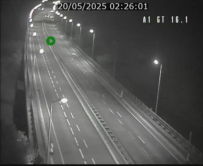 Traffic live webcam Luxembourg Niederanven - A1 direction Allemagne - BK 16.1