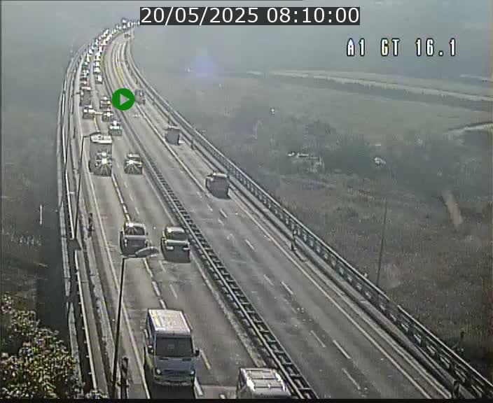 Traffic live webcam Luxembourg Niederanven - A1 direction Allemagne - BK 16.1