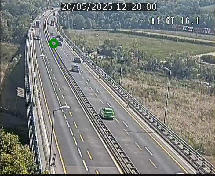 Traffic live webcam Luxembourg Niederanven - A1 direction Allemagne - BK 16.1