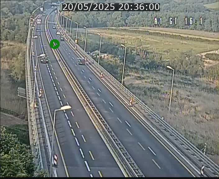 Traffic live webcam Luxembourg Niederanven - A1 direction Allemagne - BK 16.1