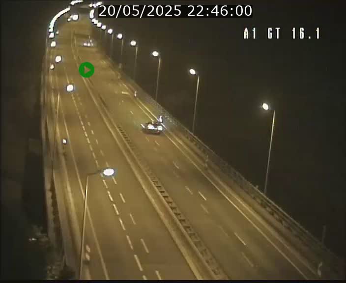 Traffic live webcam Luxembourg Niederanven - A1 direction Allemagne - BK 16.1