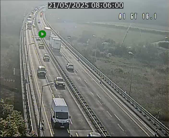 Traffic live webcam Luxembourg Niederanven - A1 direction Allemagne - BK 16.1
