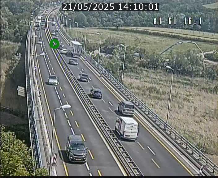 Traffic live webcam Luxembourg Niederanven - A1 direction Allemagne - BK 16.1
