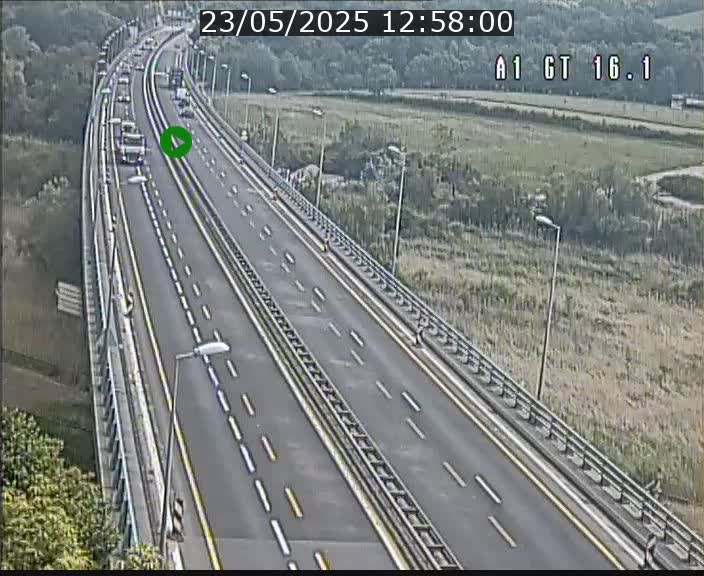 Traffic live webcam Luxembourg Niederanven - A1 direction Allemagne - BK 16.1