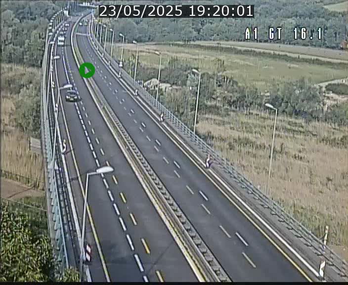 Traffic live webcam Luxembourg Niederanven - A1 direction Allemagne - BK 16.1