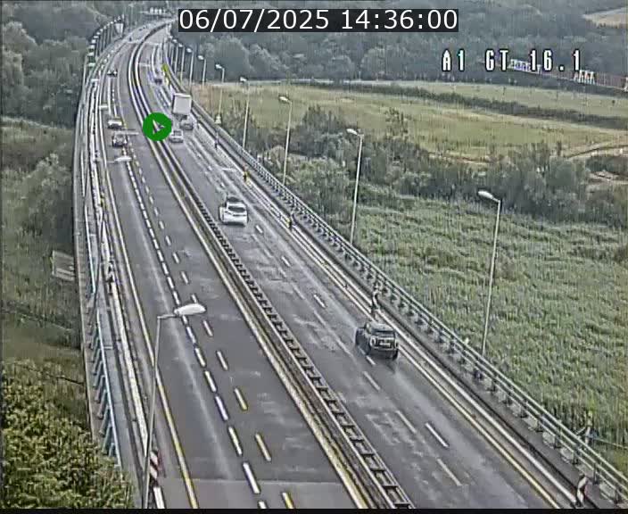 Traffic live webcam Luxembourg Niederanven - A1 direction Allemagne - BK 16.1