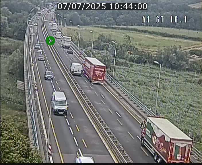 Traffic live webcam Luxembourg Niederanven - A1 direction Allemagne - BK 16.1