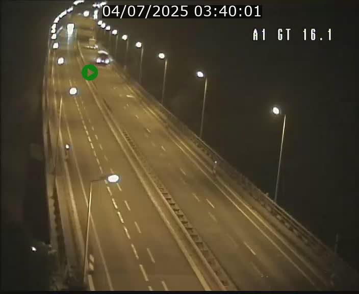 Traffic live webcam Luxembourg Niederanven - A1 direction Allemagne - BK 16.1