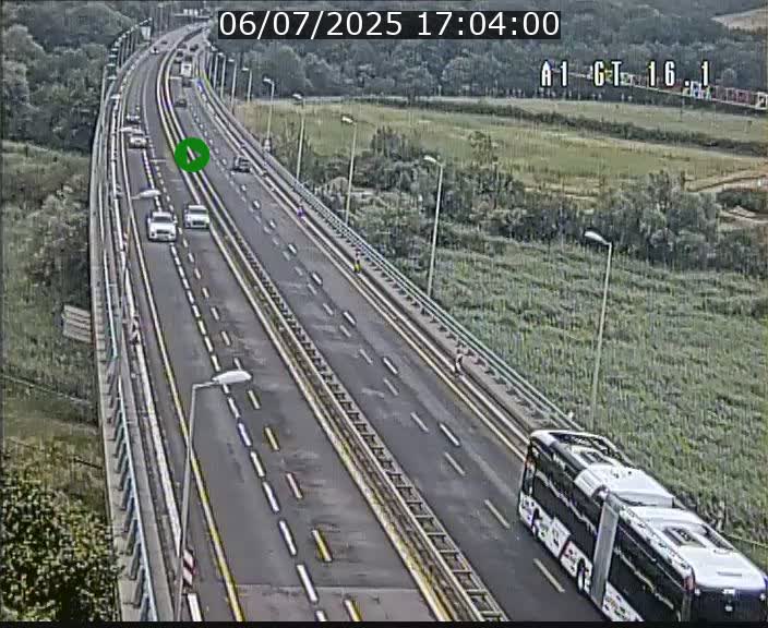 Traffic live webcam Luxembourg Niederanven - A1 direction Allemagne - BK 16.1