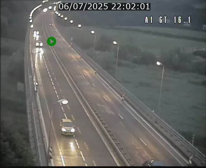 Traffic live webcam Luxembourg Niederanven - A1 direction Allemagne - BK 16.1