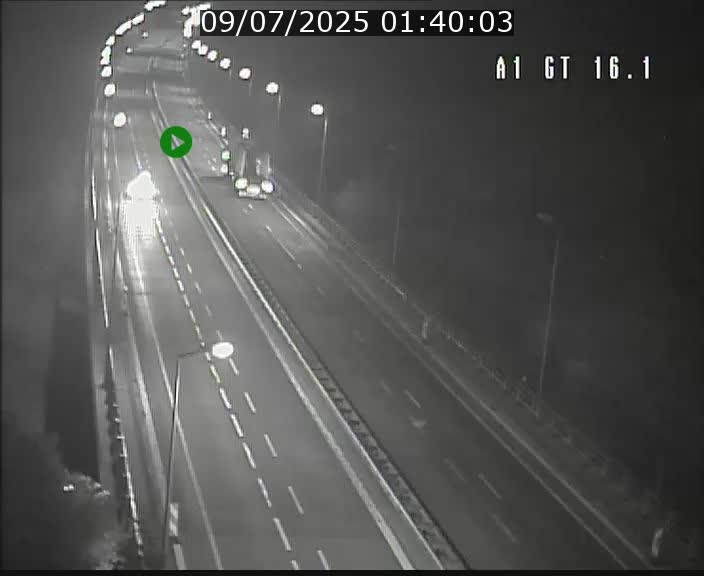 Traffic live webcam Luxembourg Niederanven - A1 direction Allemagne - BK 16.1