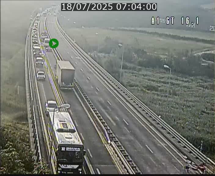 Traffic live webcam Luxembourg Niederanven - A1 direction Allemagne - BK 16.1