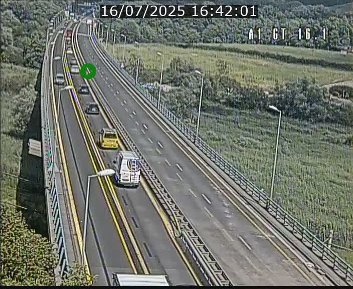 Traffic live webcam Luxembourg Niederanven - A1 direction Allemagne - BK 16.1