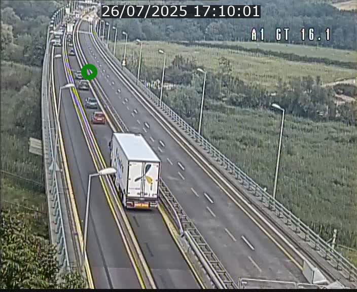 Traffic live webcam Luxembourg Niederanven - A1 direction Allemagne - BK 16.1