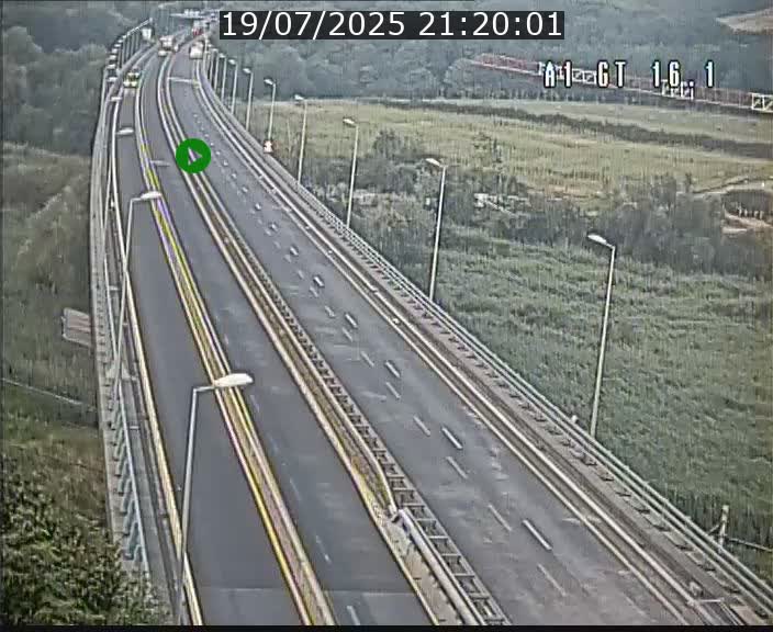 Traffic live webcam Luxembourg Niederanven - A1 direction Allemagne - BK 16.1