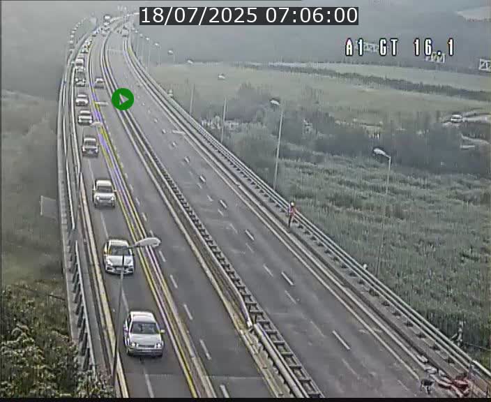 Traffic live webcam Luxembourg Niederanven - A1 direction Allemagne - BK 16.1